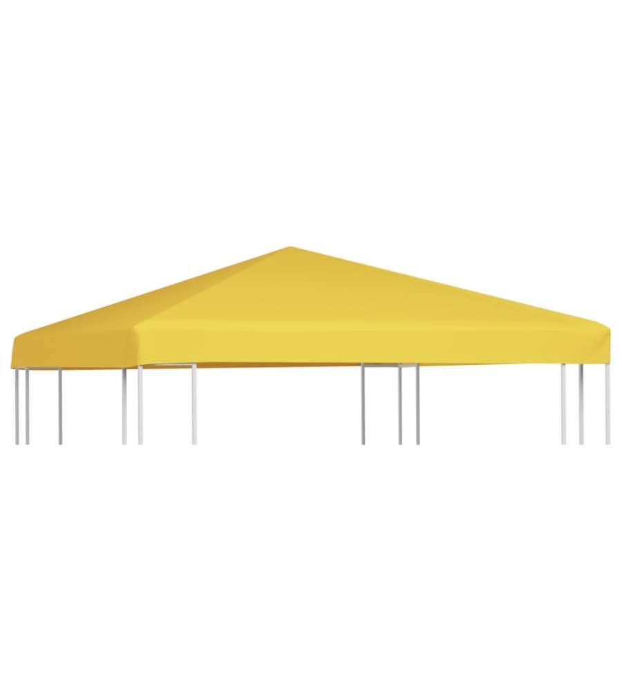 Copertura Superiore per Gazebo 270 g/m 3x3 m Gialla