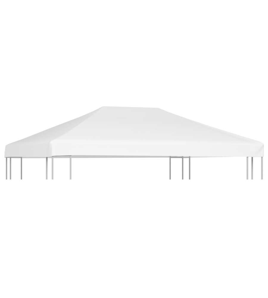 Copertura Superiore per Gazebo 270 g/m 4x3 m Bianca