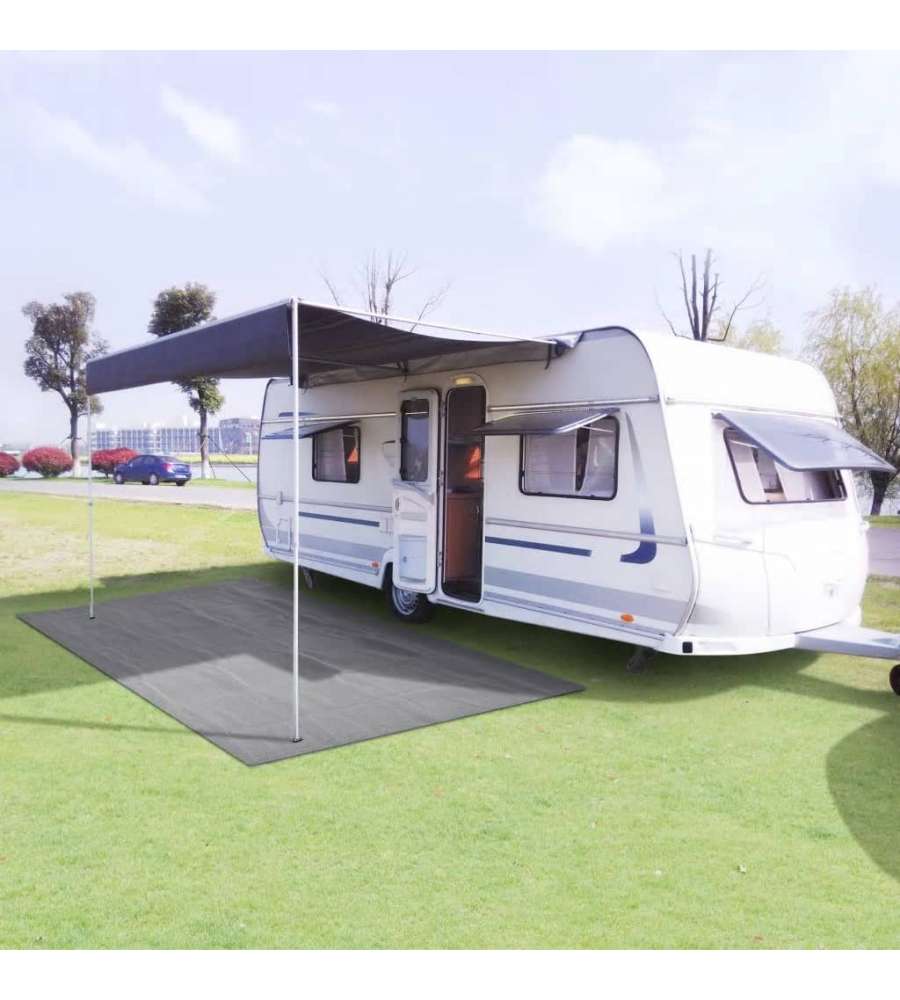 Tappeto da Tenda 250x450 cm Grigio Chiaro
