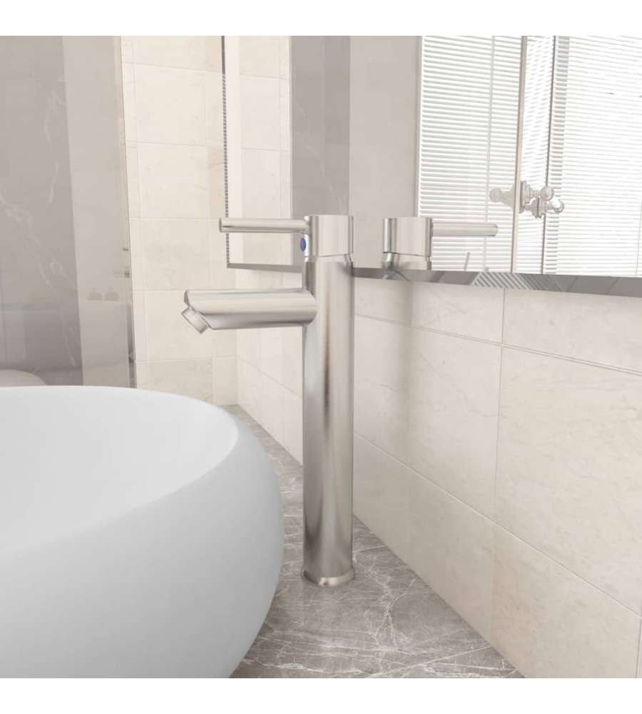 Rubinetto Miscelatore da Bagno Argento 12x30 cm