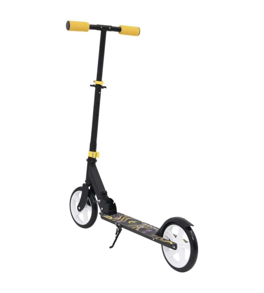 Monopattino Per Bambini Ruote Con Manubrio Regolabile Giallo