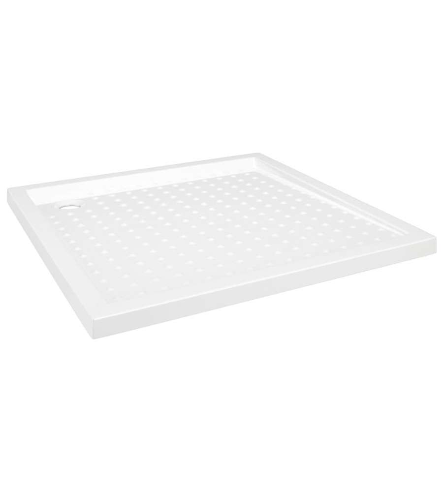 Piatto Doccia con Superficie Puntinata Bianco 90x90x4 cm in ABS