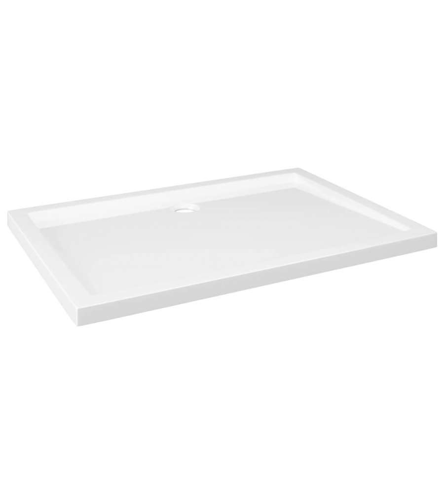 Piatto Doccia in ABS Rettangolare Bianco 80x110 cm