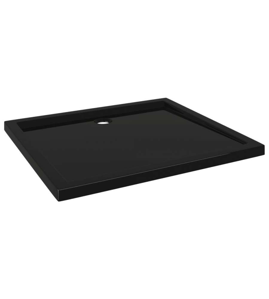 Piatto Doccia in ABS Rettangolare Nero 80x90 cm