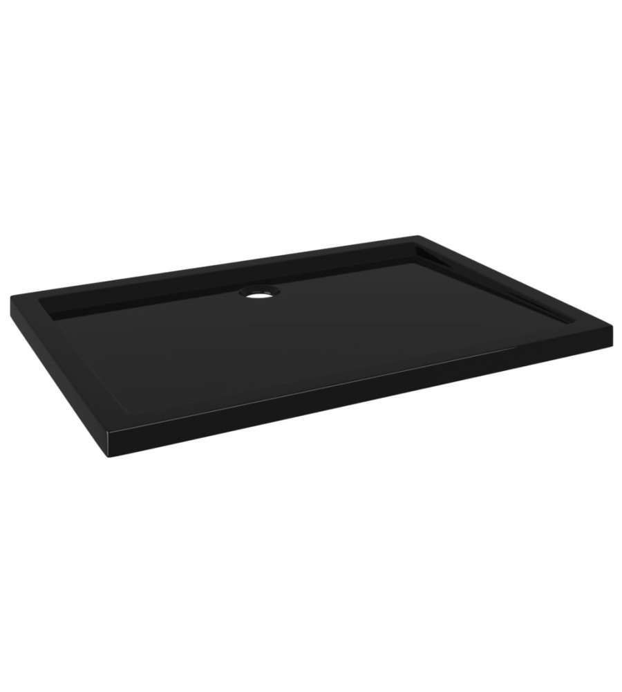 Piatto Doccia in ABS Rettangolare Nero 80x110 cm