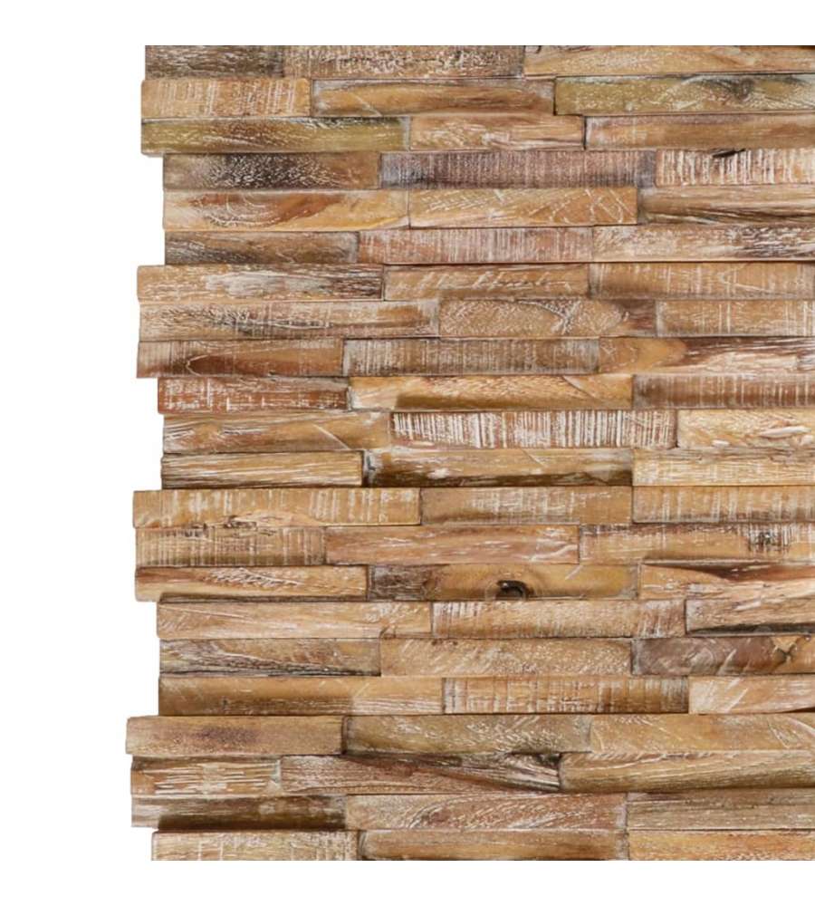 Pannelli Per Pareti 10 Pz 1, 03 Mq In Legno Riciclato Di Teak