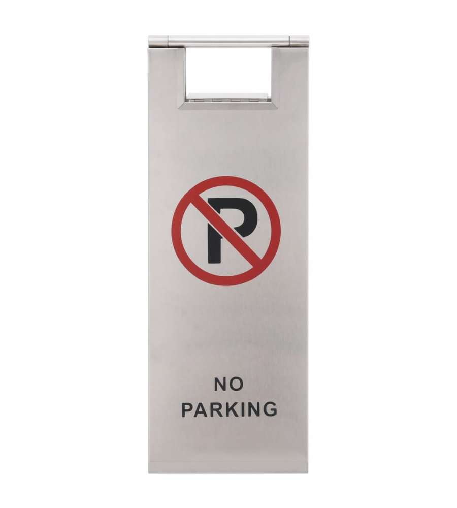 Segnale di Parcheggio Pieghevole in Acciaio Inox