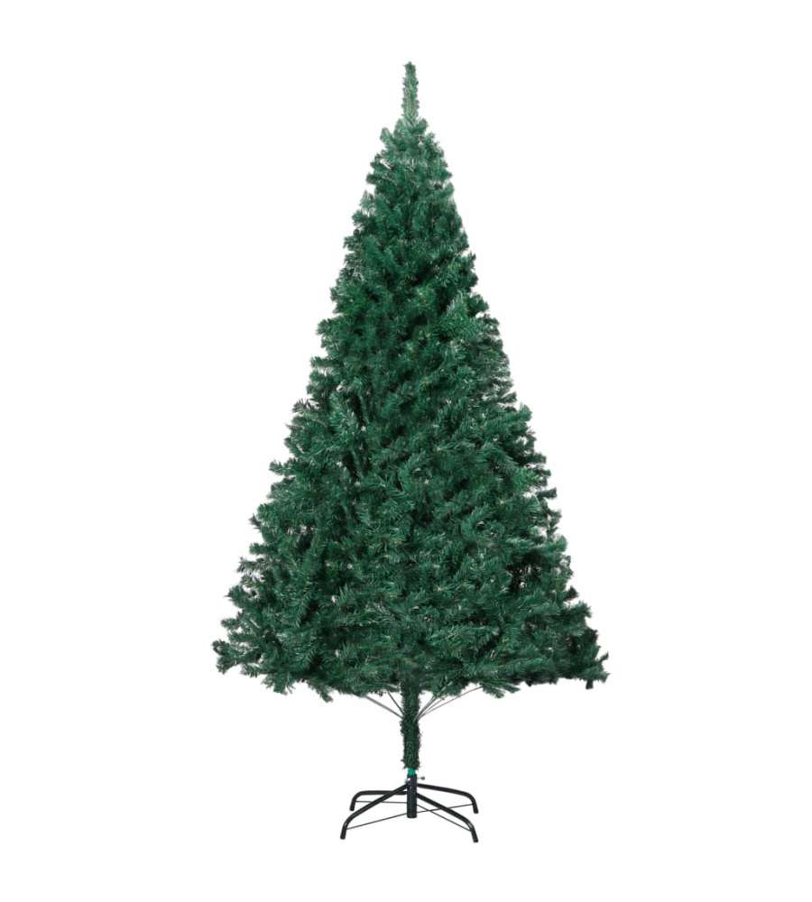 Albero di Natale Artificiale con Rami Folti Verde 120 cm PVC