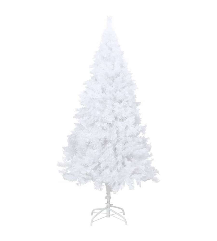 Albero di Natale Artificiale con Rami Folti Bianco 120 cm PVC