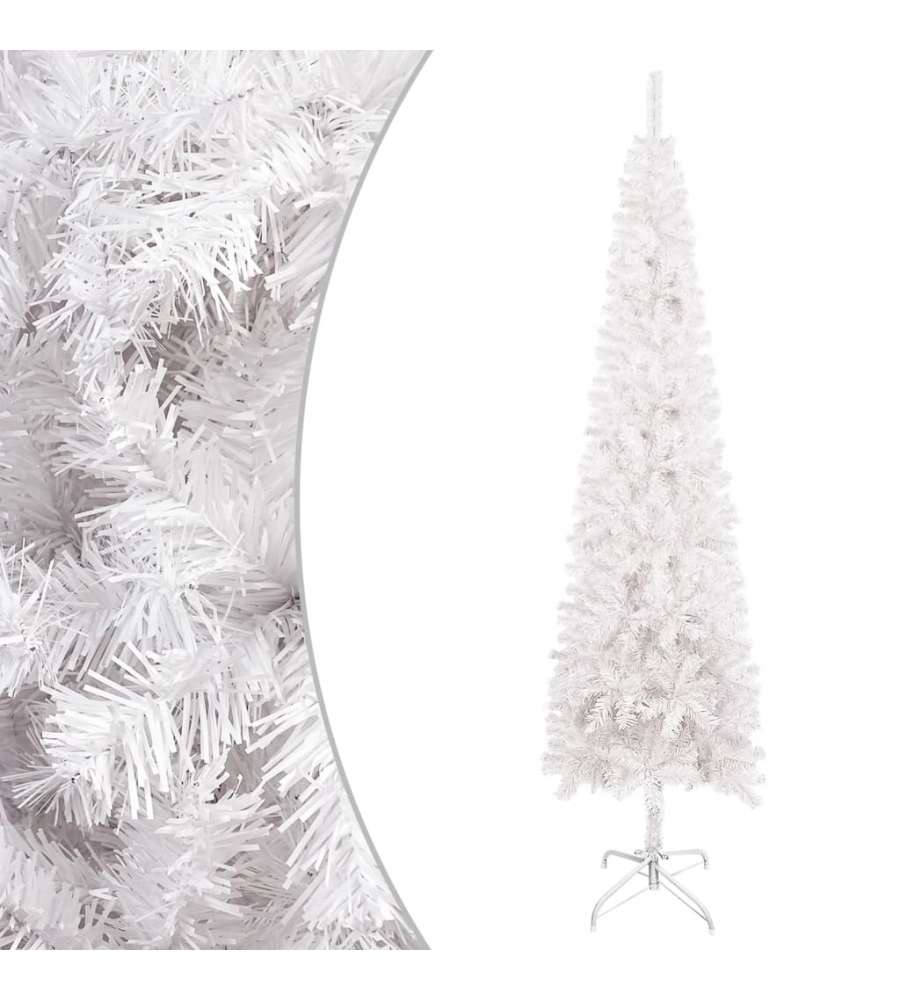 Albero di Natale Sottile Bianco 180 cm