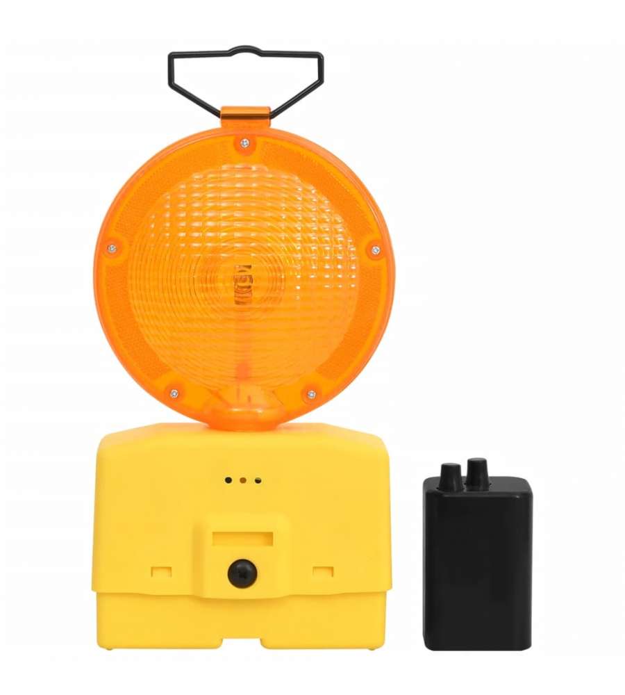 Lampeggianti da Cantiere 4pz con Batterie 18x8x37 cm