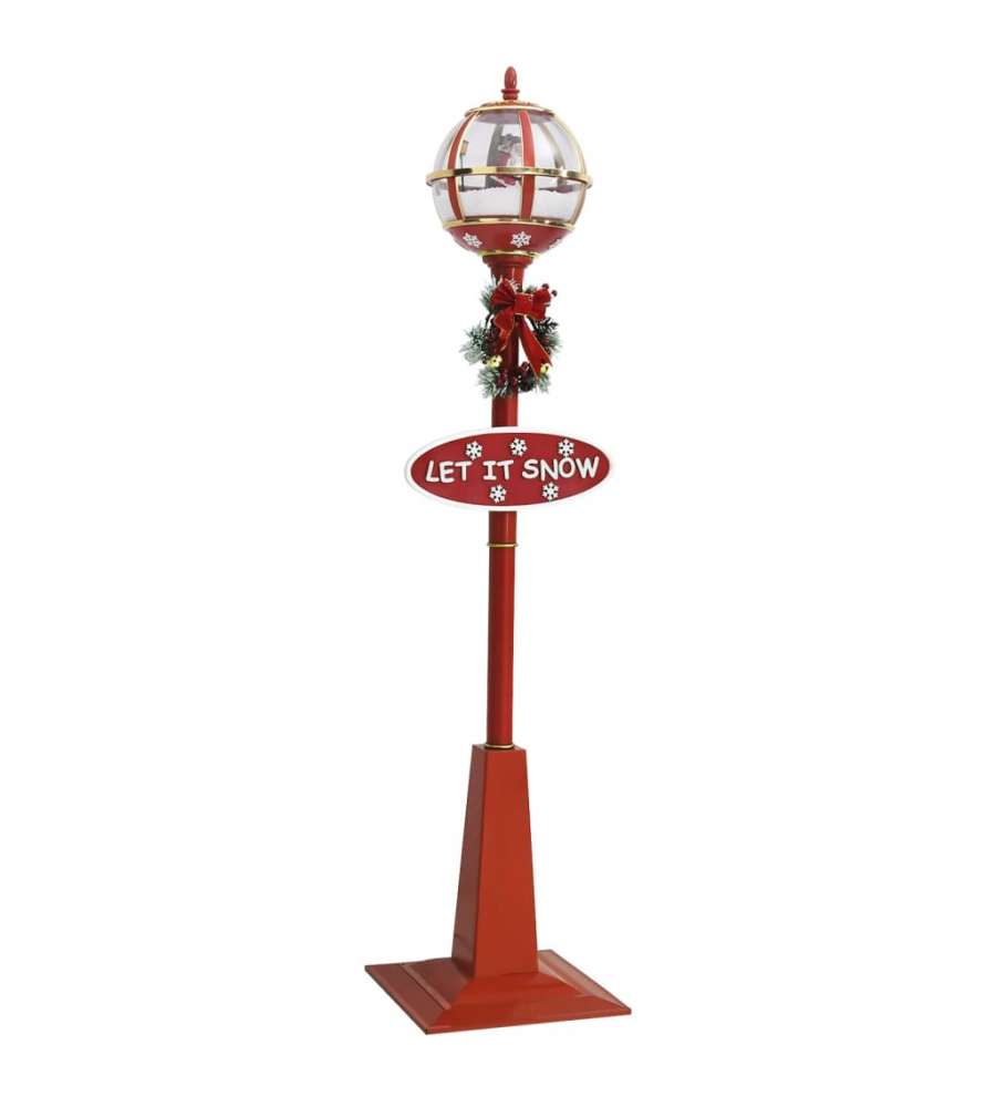 Lampione Natalizio con Babbo Natale 175 cm LED