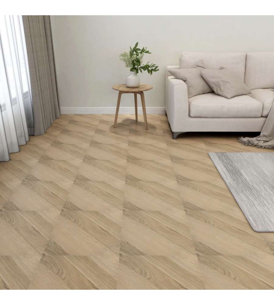 Listoni Pavimenti Adesivi 20 pz in PVC 1,86mq Marroni a Strisce