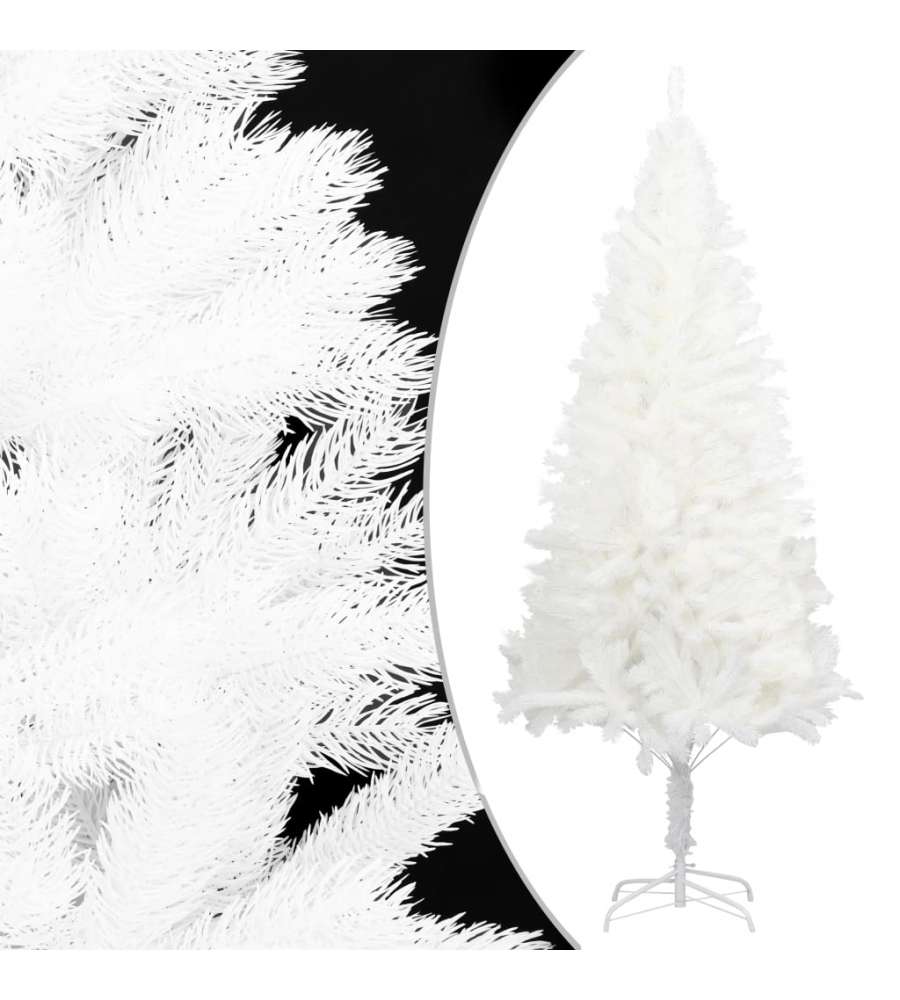 Set Albero Natale Artificiale con LED e Palline Bianco 240 cm