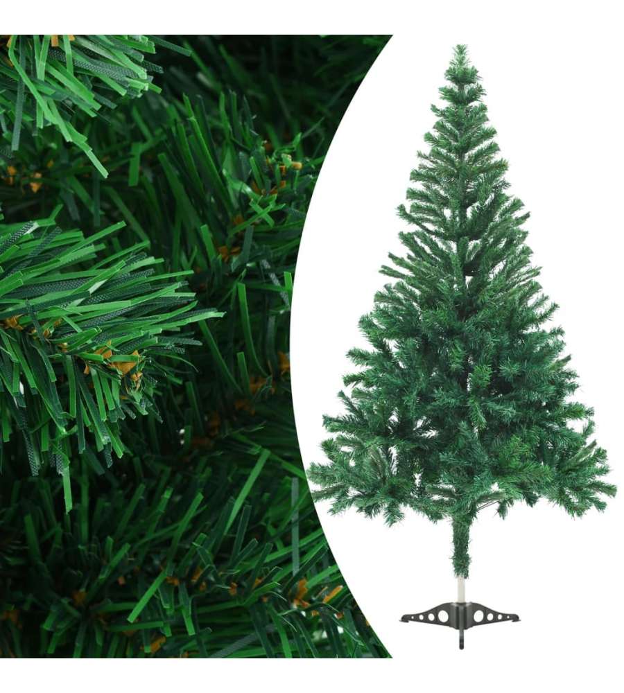 Set Albero Natale Artificiale con LED e Palline 120 cm 230 Rami