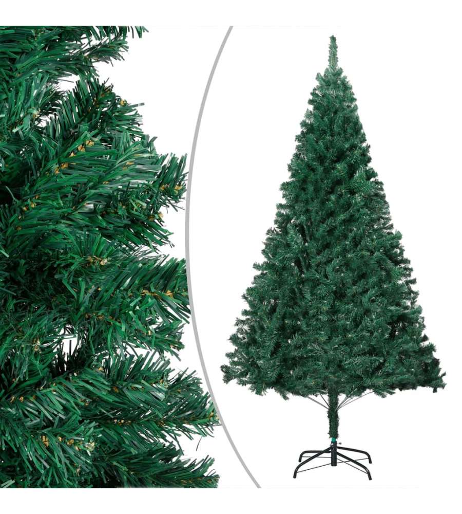 Set Albero Natale Artificiale con LED e Palline Verde 180cm PVC