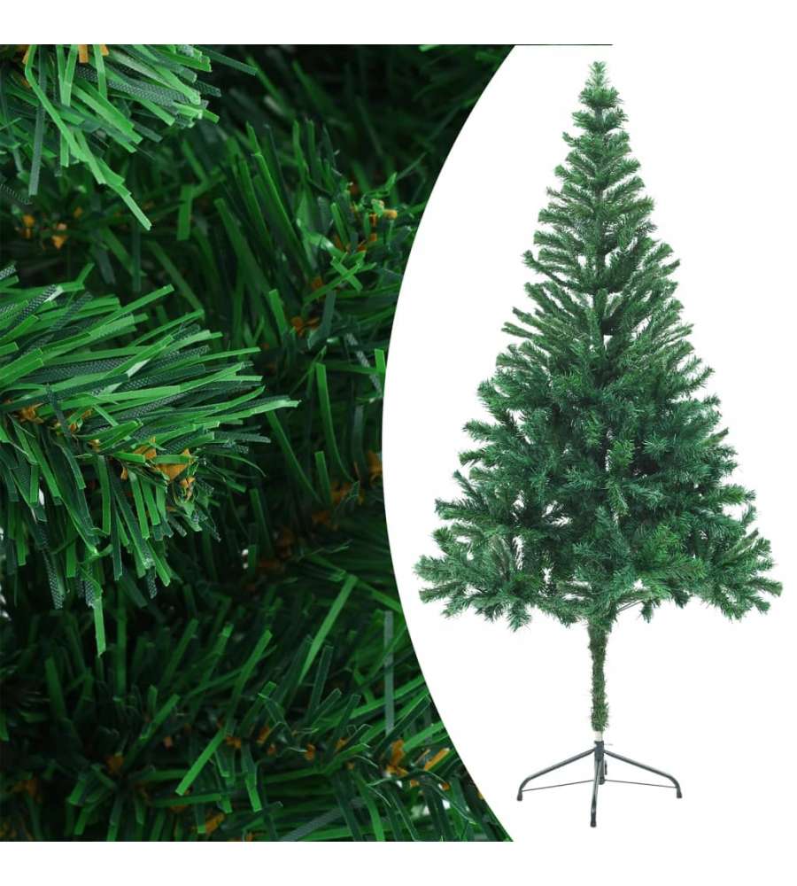 Set Albero Natale Artificiale con LED e Palline 180 cm 564 Rami