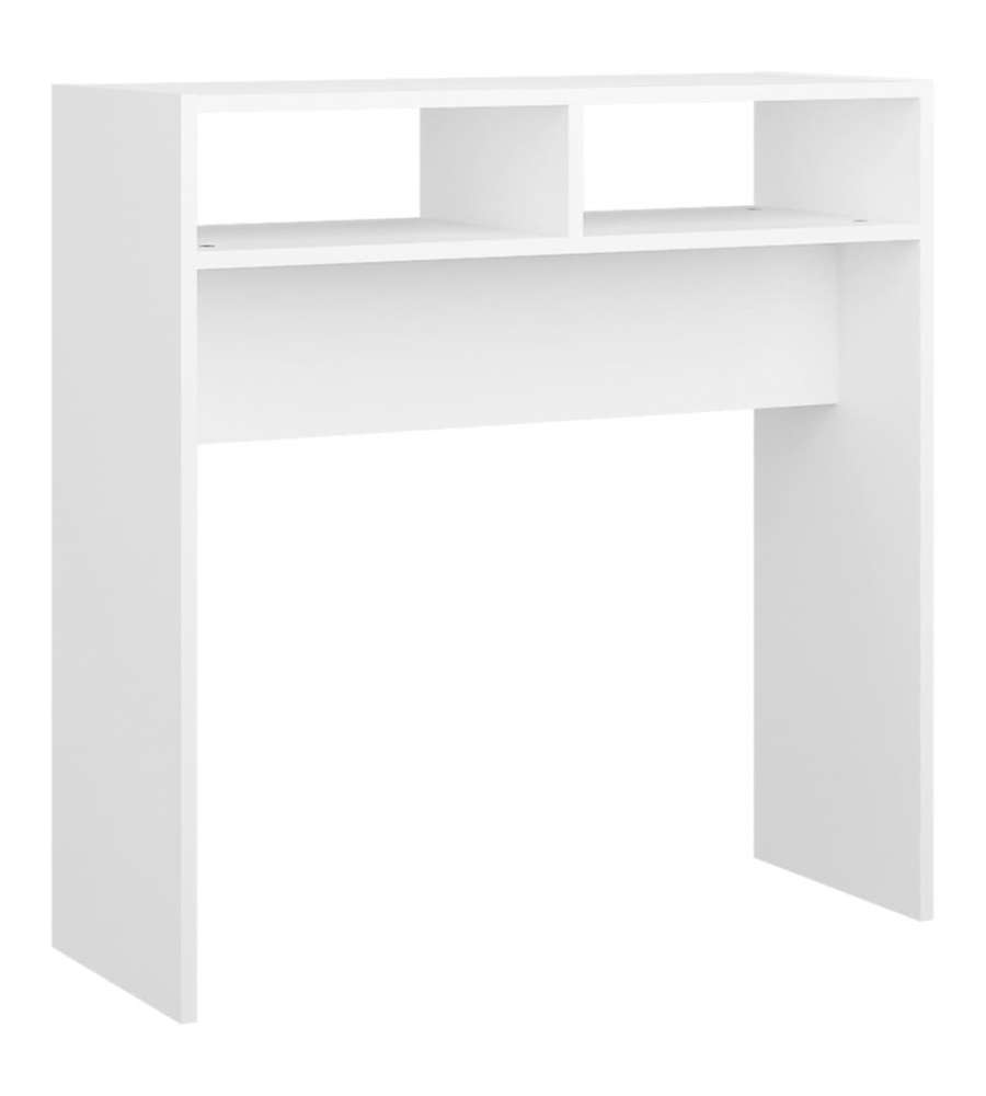 Tavolo Consolle Bianco 78x30x80 Cm In Truciolato