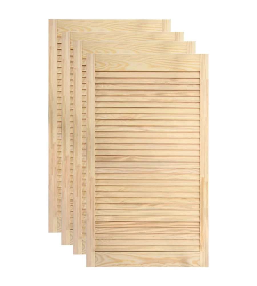 Ante A Lamelle 4 Pz In Legno Massello Di Pino 99, 3x49, 4 Cm