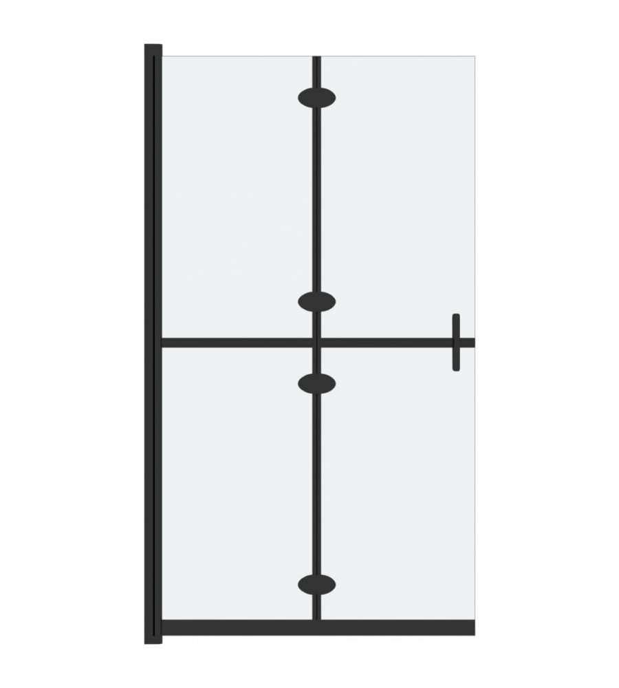 Parete per Doccia Walk-in Pieghevole in Vetro ESG 110x190 cm