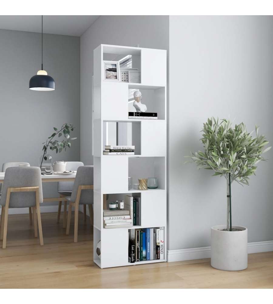 Libreria/divisorio Bianco 60x24x186 Cm