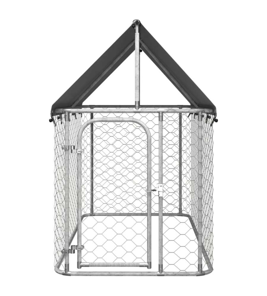 Gabbia per Cani da Esterno con Tetto 200x100x150 cm
