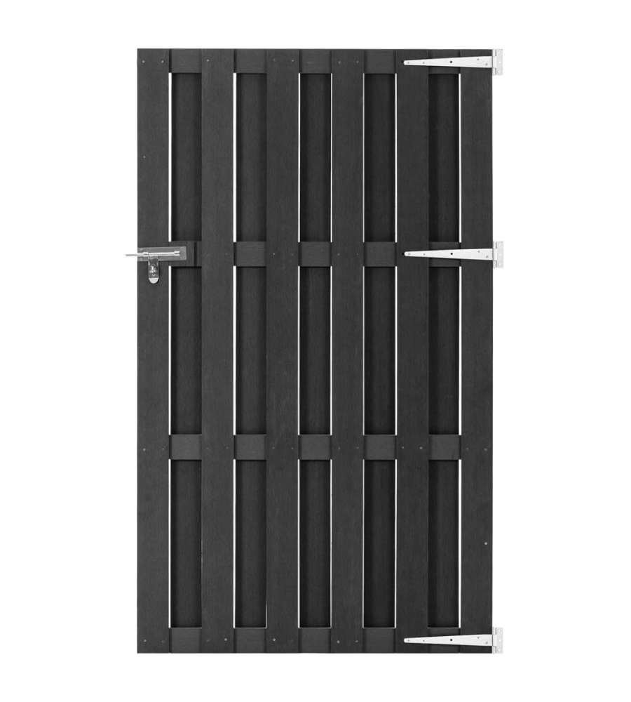 Cancello da Giardino in WPC 100x180 cm Grigio
