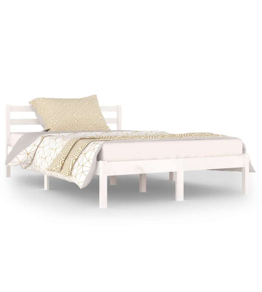 Giroletto in Legno Massello di Pino 120x200 cm Bianco