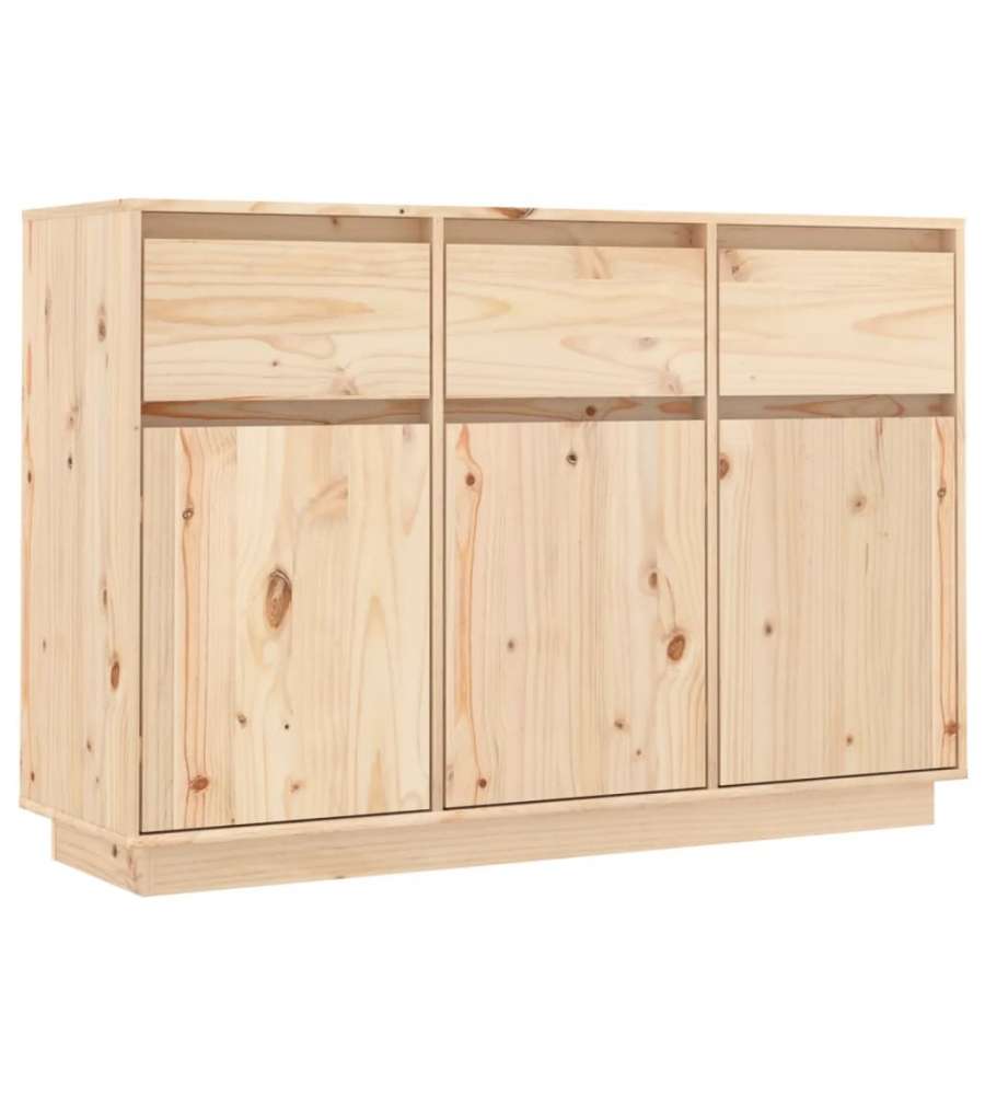 Credenza 110x34x75 cm in Legno Massello di Pino