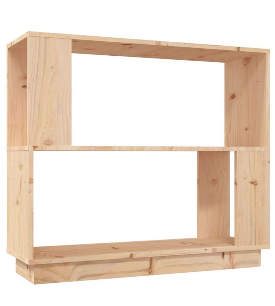 Libreria/Divisorio 80x25x70 cm in Legno Massello di Pino