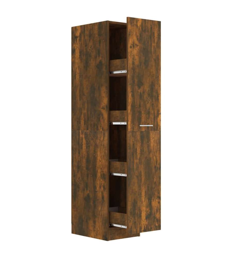 vidaXL Armadietto Farmacia Rovere Marrone 30x42,5x150 cm Legno Multistrato - Spazio di Conservazione - Facile da Pulire