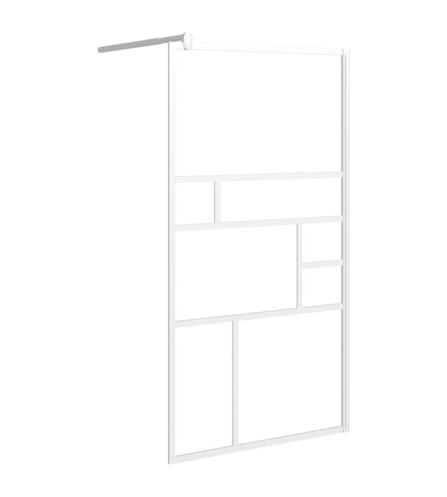 Parete per Doccia Walk in 100x195 cm in Vetro ESG Bianco