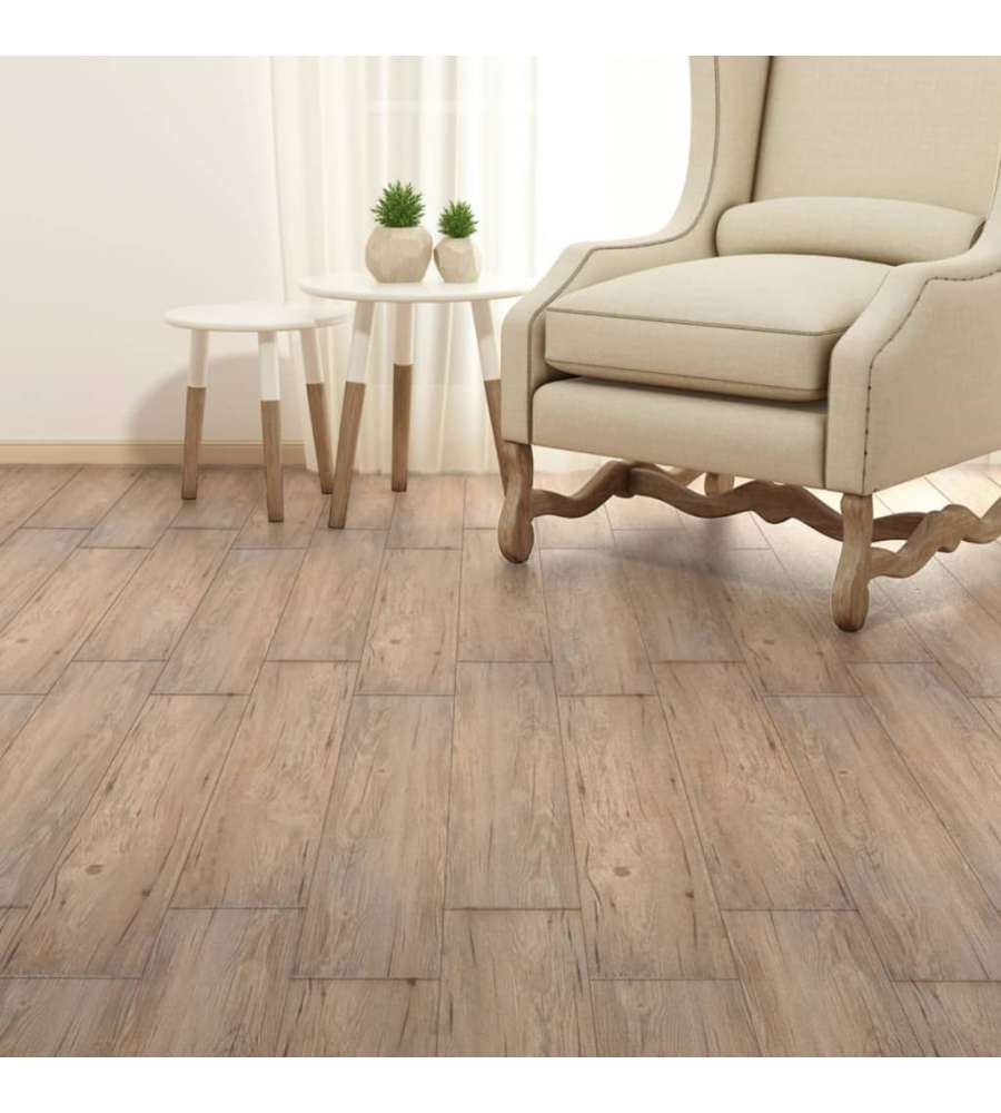Listoni Pavimenti Autoadesivi in PVC 2,51 mq 2mm Rovere Marrone