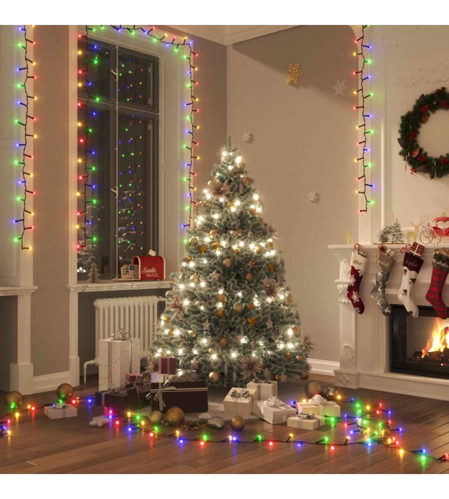 Stringa LED Compatta con 1000 Luci LED Multicolore 10 m PVC