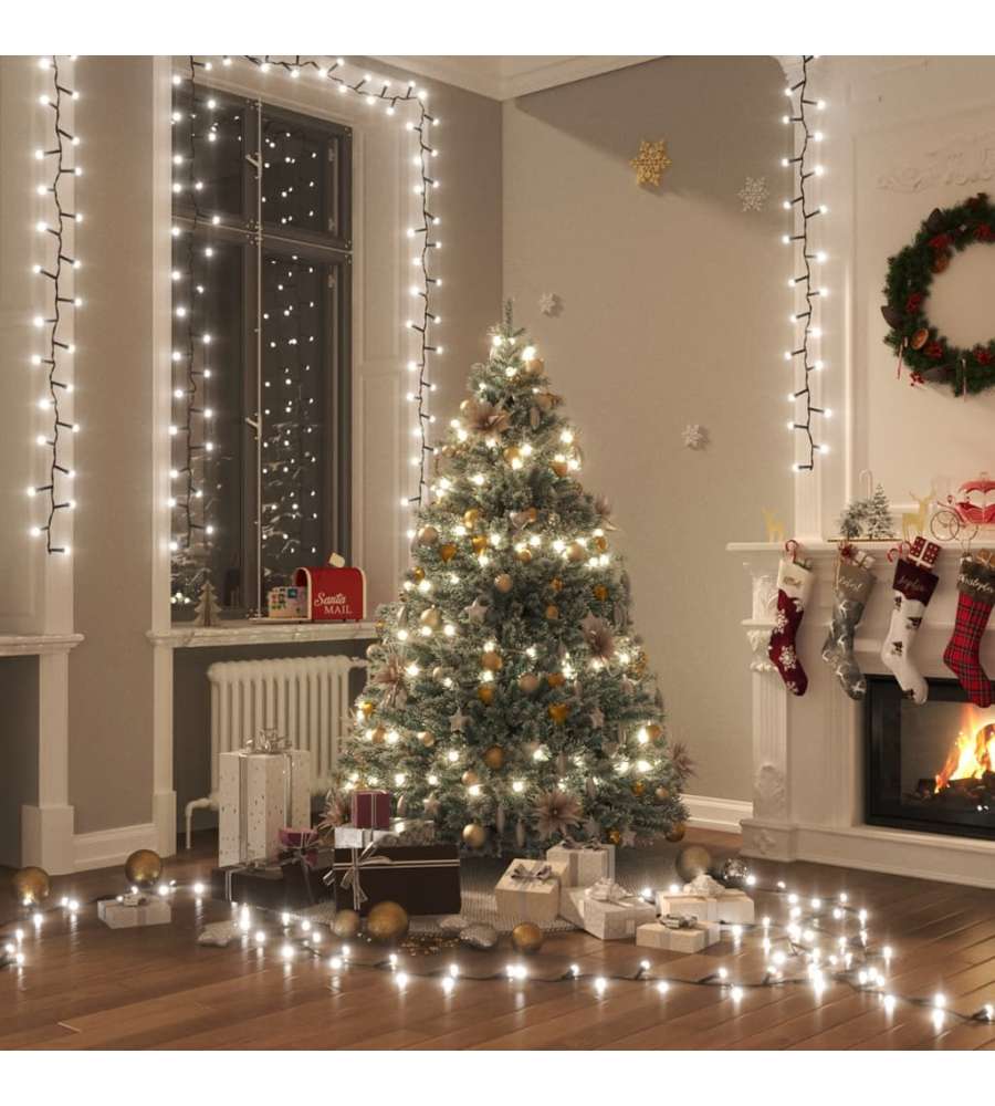 Stringa LED Compatta con 2000 Luci LED Bianco Freddo 20 m PVC