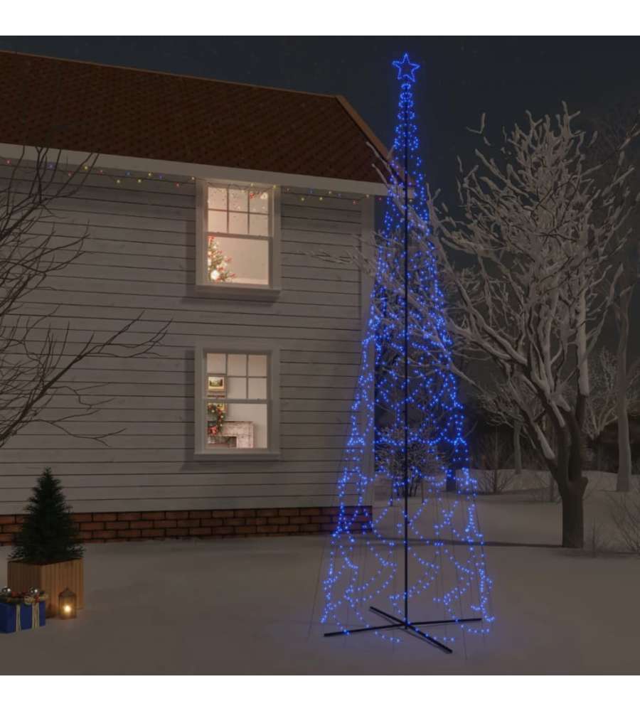 Albero di Natale a Cono Blu 3000 LED 230x800 cm