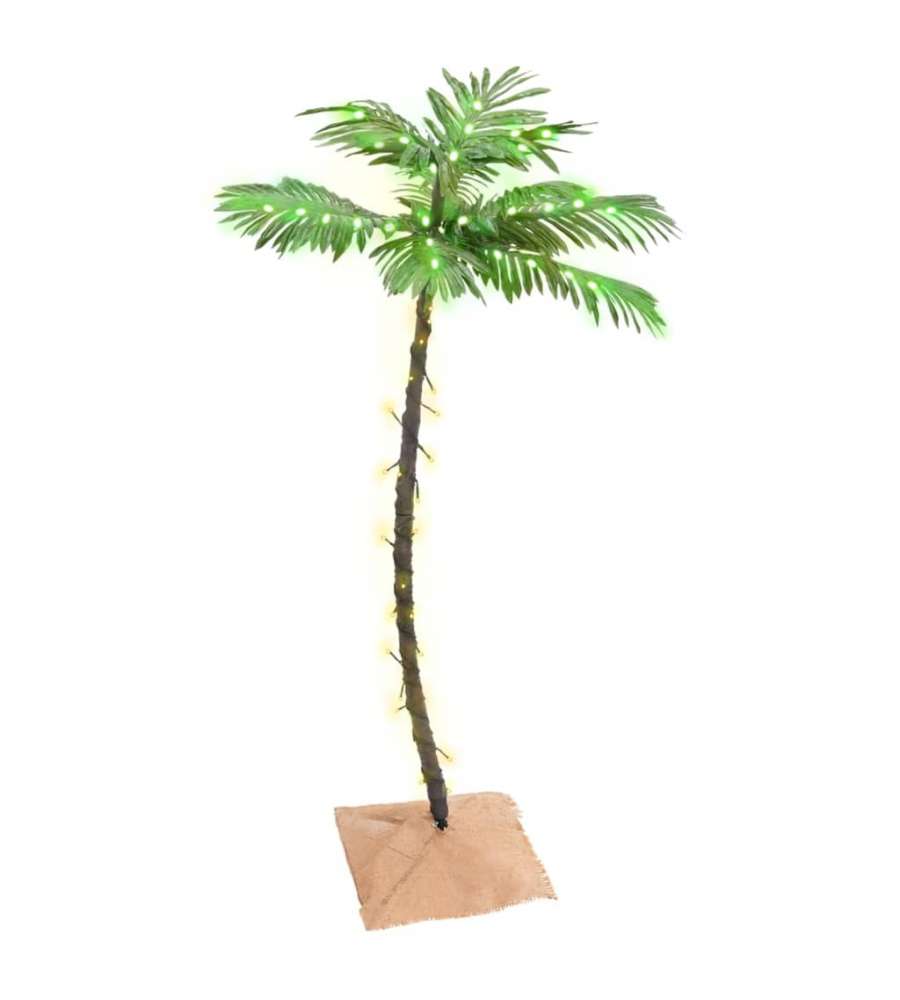 Palma con LED Bianco Caldo 72 LED 120 cm