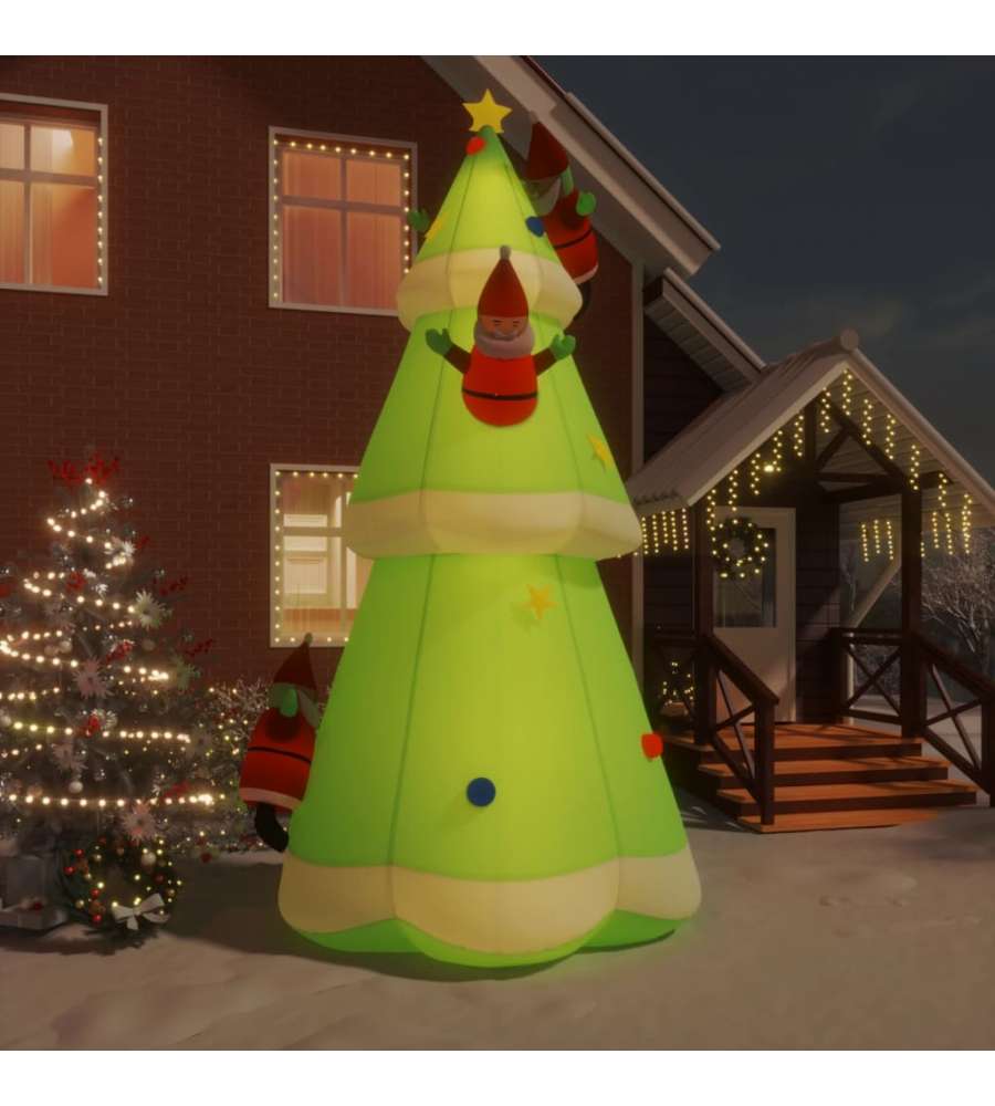 Albero di Natale Gonfiabile con LED 500 cm