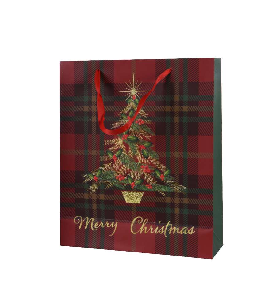 Decoris Busta Regalo Rossa - Grande - 18x50x72 cm