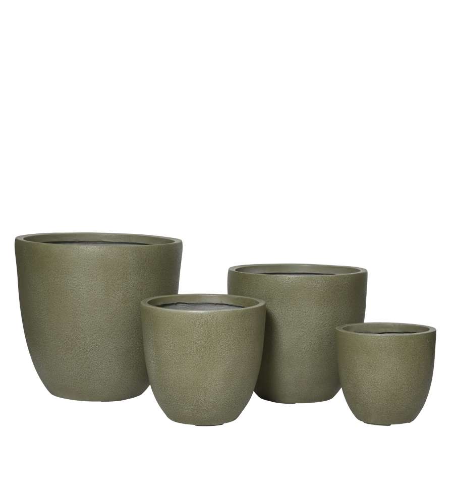Vaso Tyler per piante Rotondo Verde �44 cm Effetto Grezzo Indoor/Outdoor