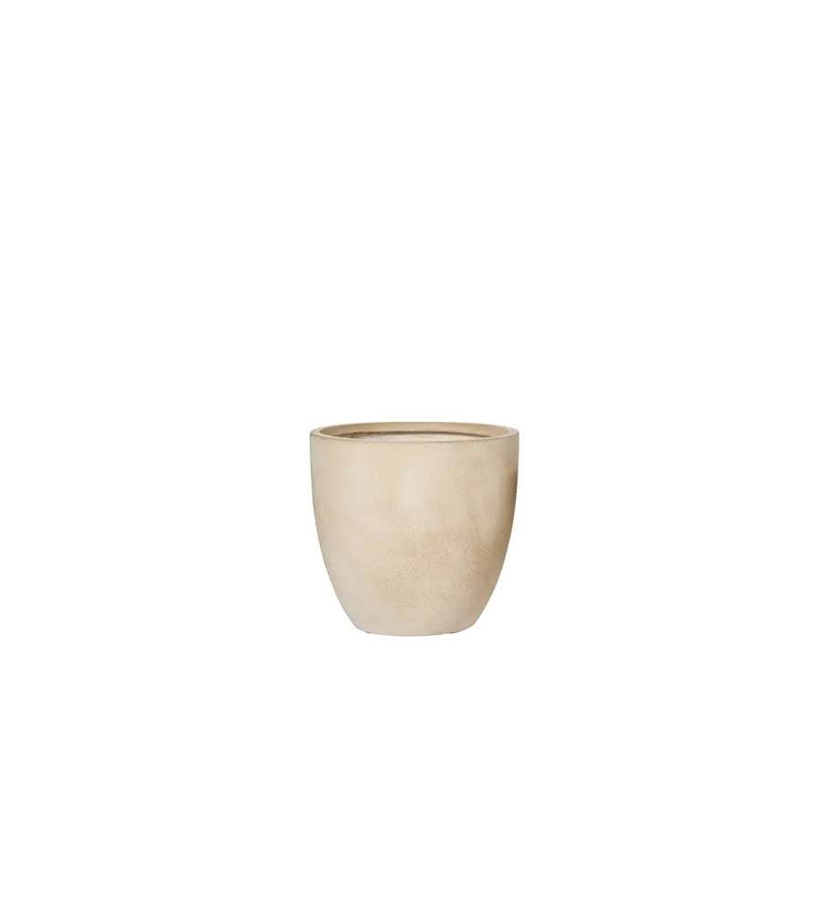 Vaso Tyler per Piante Rotondo Sabbia 44 cm Effetto Grezzo Interno/Esterno