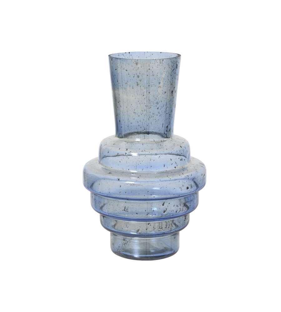 Kaemingk Vaso decorativo blu effetto anticato 18x30 cm per fiori secchi