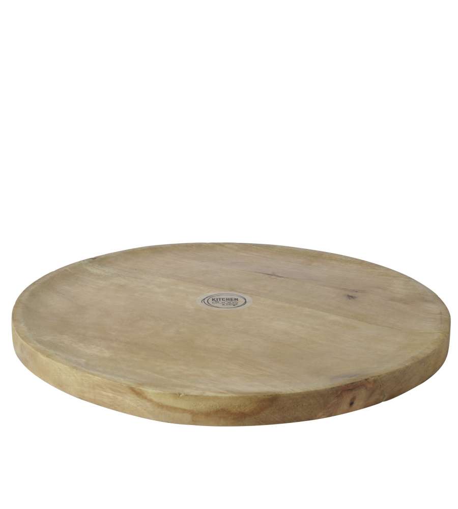 Piatto da Portata in Legno di Mango Naturale 38 cm - Rustico