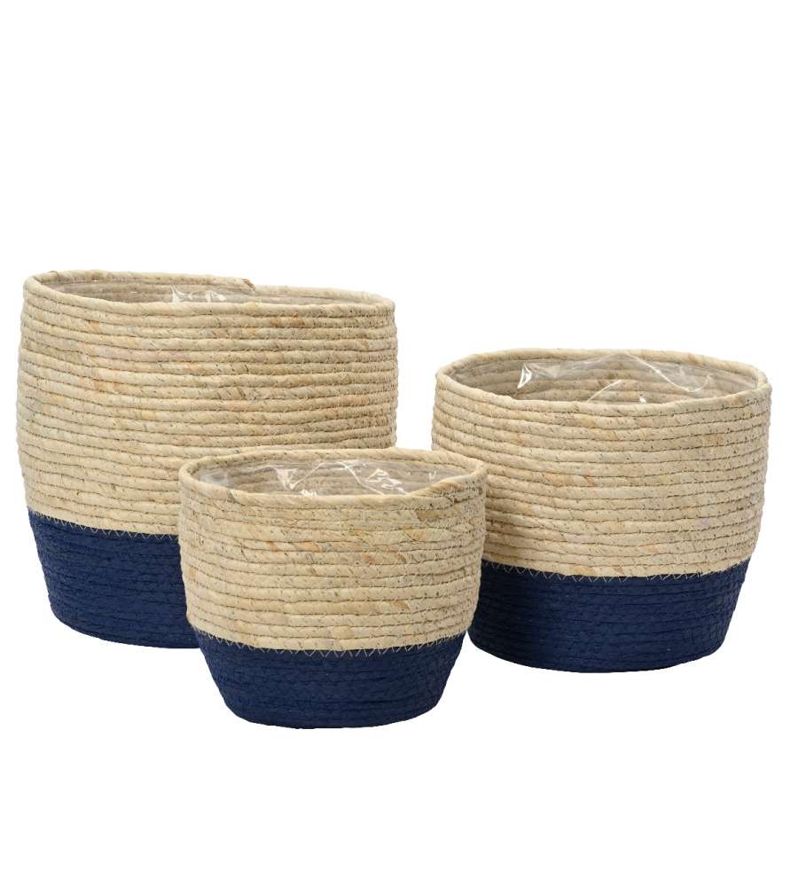 Cesta in corda di mais grande