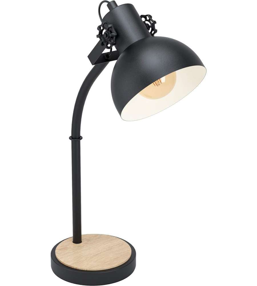 Lubenham Lampada da tavolo Nero/Marrone E27 28W