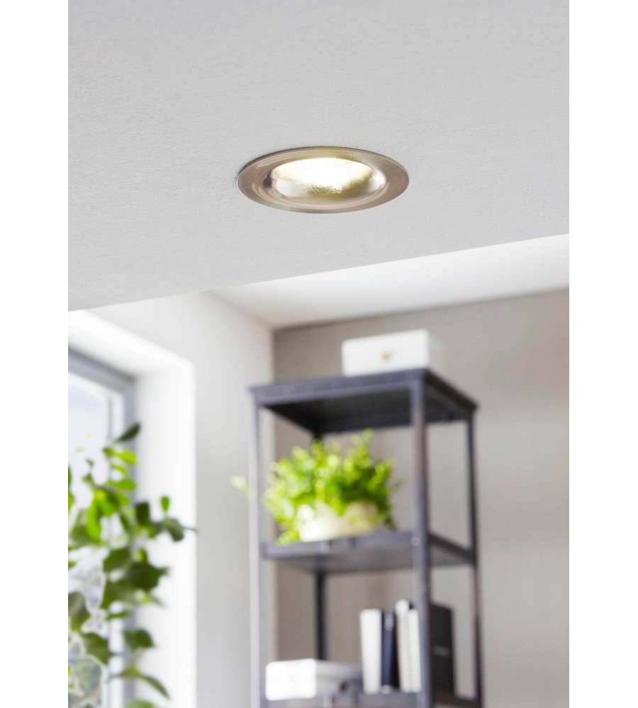 6x Faretti LED da soffitto Dimmerabili - Rotondo - Bianco - 5W - 2700K -  Inclinabile - IP20 