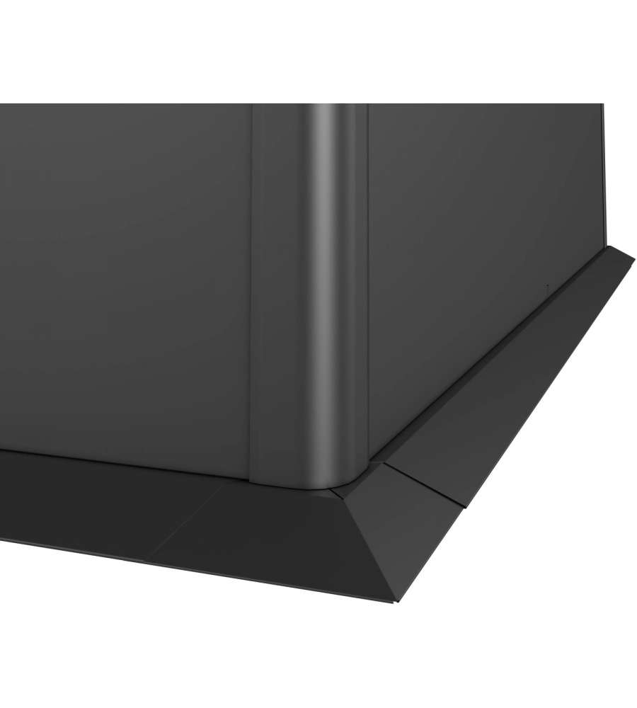 Biohort Bordo di Protezione Falciatura Prato 1,5x0,5m Grigio Metallo