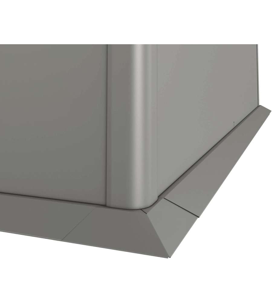 Biohort Bordo di Protezione Falciatura 100 cm Grigio Quarzo Metallo