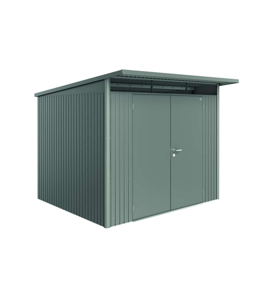 Casetta AvantGarde Misura A6 grigio quarzo metallizzato con porta a due battenti