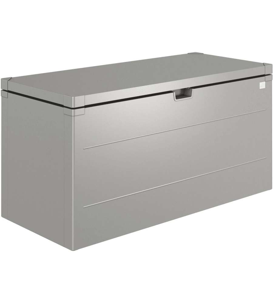 Biohort Cassapanca Metallo 140x60x71 cm Grigio Quarzo per Esterni